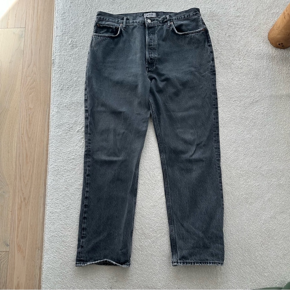 AGOLDE 90s Pinch Waist Jeans - Washed Black - Picture 3 of 8